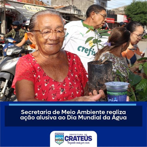 DIA MUNDIAL DA ÁGUA - SECRETARIA DE MEIO AMBIENTE