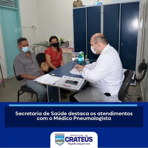 ATENDIMENTO COM PNEUMOLOGISTA - SECRETARIA DE SAÚDE