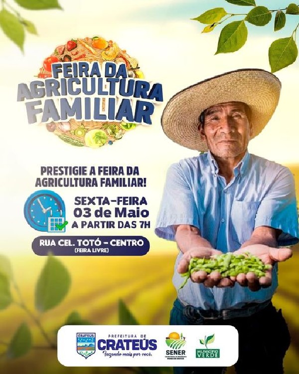 FEIRA DA AGRICULTURA FAMILIAR - SECRETARIA DE NEGÓCIOS RURAIS